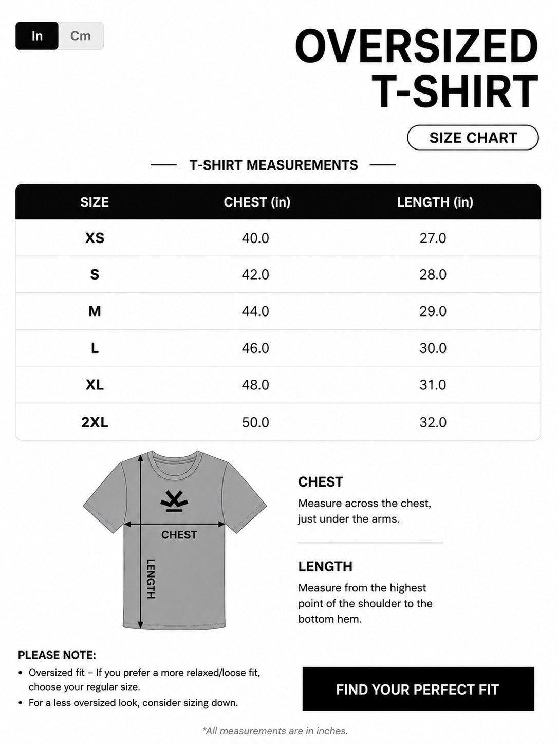 Just Go - Oversized T-shirt